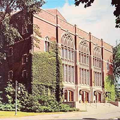 Auditorium, Michigan State University, Postcard