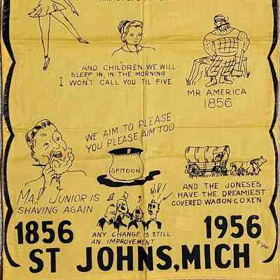 Ye Old Crying Towel, St. Johns, Mich., 1956 Centennial