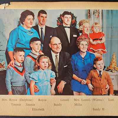 Sanford A. Brown 1961 Christmas Card