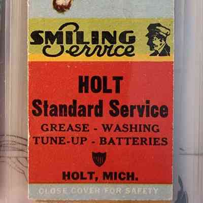 Holt Standard Service, Holt, Mich., Matchbook