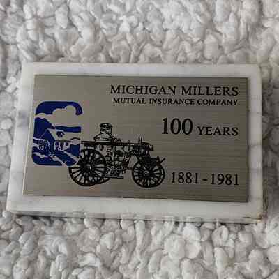 Michigan Millers 100 Years Paperweight