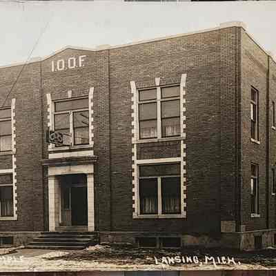 I.O.O.F. Temple, Lansing, Mich. RPPC