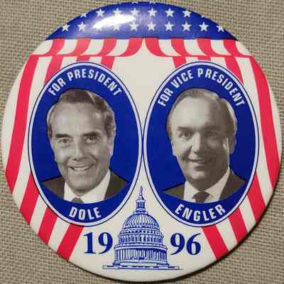 Dole-Engler Hopeful Coattail Button