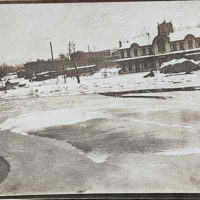 Lake Shore and Michigan Southern Railroad Depot, Lansing RPPC