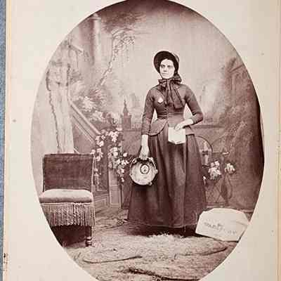 Portrait of a Woman Cabinet Card by Heath