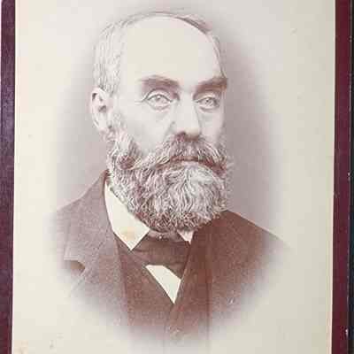 Portrait of a Man Cabinet Card by Hiler