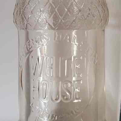 White House Embossed Half Pint Bottle
