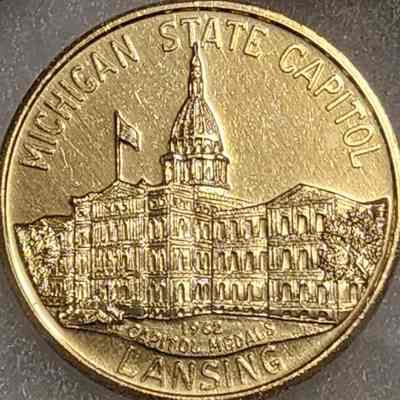 Michigan State Capitol 1962 Medal