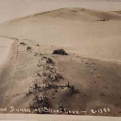 The Sand Dunes at Silver Lake RPPC