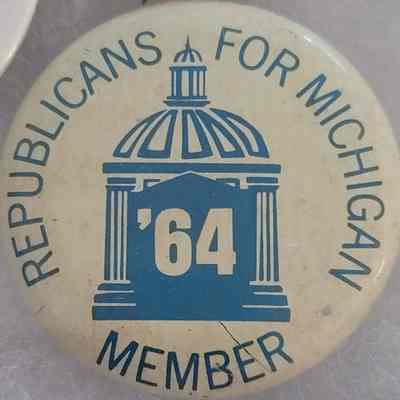 Republicans for Michigan '64 Member Button