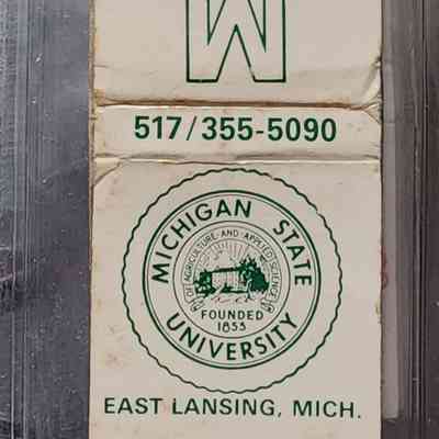 Michigan State University Kellogg Center, East Lansing, Matchbook