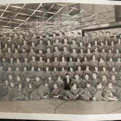 Lansing High School Class of January 1928 Panorama by Leavenworth