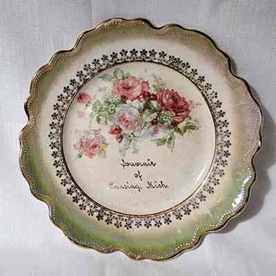 Lansing, Mich., Porcelain Souvenir Plate