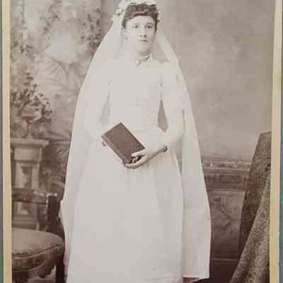 Portrait of a Girl Cabinet Card by Scotford, Tacoma