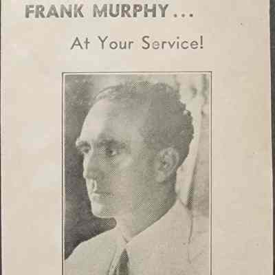 Frank Murphy... At Your Service Pamphlet