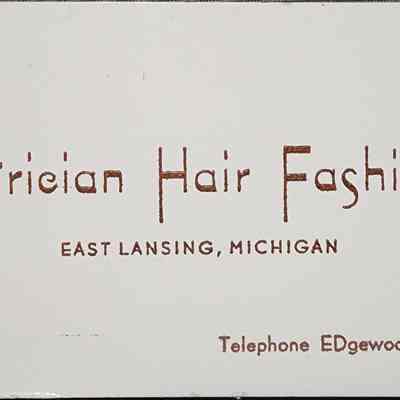 Patrician Hair Fashions Appointment Card