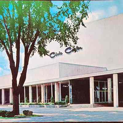 Civic Center, Lansing, Mich. Postcard