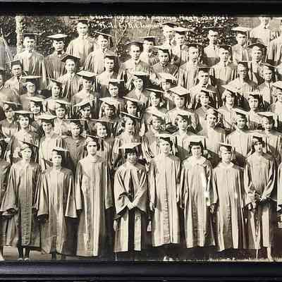 Class of 1923 Lansing High School Panorama by Leavenworth