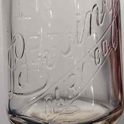 Lansing Dairy Co. Embossed Cottage Cheese Jar