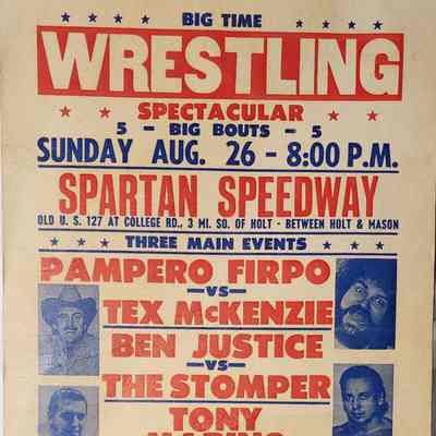 Big Time Wrestling Poster