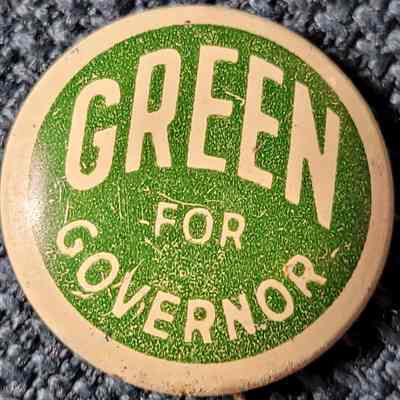 Green for Governor Button