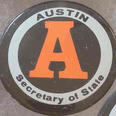 Austin Secretary of State Button