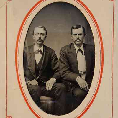 John H. Chase and Man Tintype Photo
