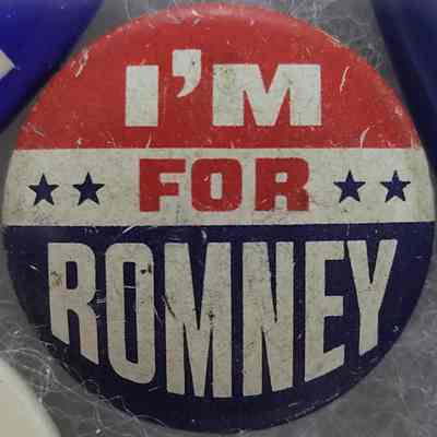 I'm for Romney Button