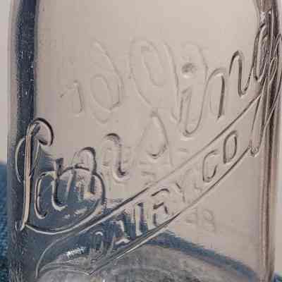 Lansing Dairy Co. Embossed Half Pint Bottle