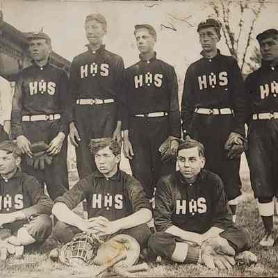 HHS Baseball Team RPPC by Bovee