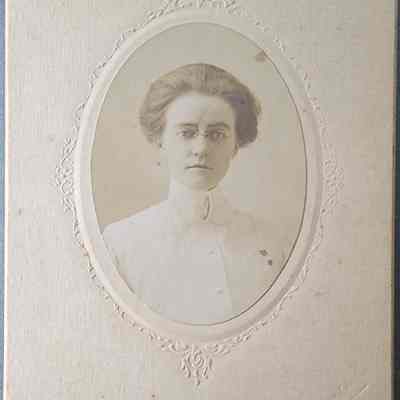 Portrait of a Woman Card Photo by Christmas