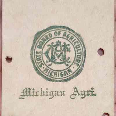 Michigan State Board of Agriculture Leather