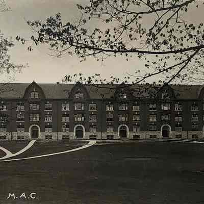 Wells Hall, M.A.C. RPPC by Walter