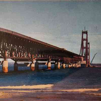 Mackinac Bridge Postcard