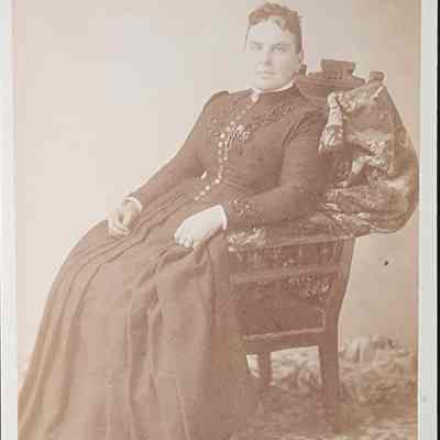 Portrait of a Woman Cabinet Card by Cassey & Riley