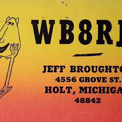 Holt QSL Card, WB8RJY