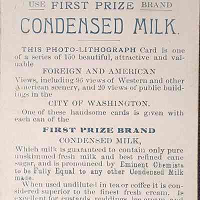 Michigan Condensed Milk Co. Advertising Trade Card