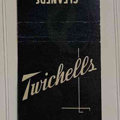 Twichell's Cleaners and Tailors Matchbook