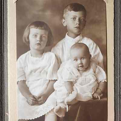Portrait of Three Children Photo by Imes
