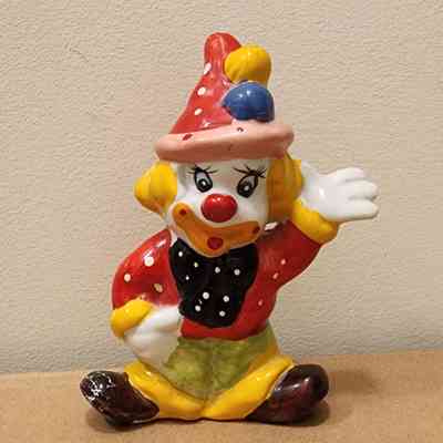 Ceramic Clown Figure