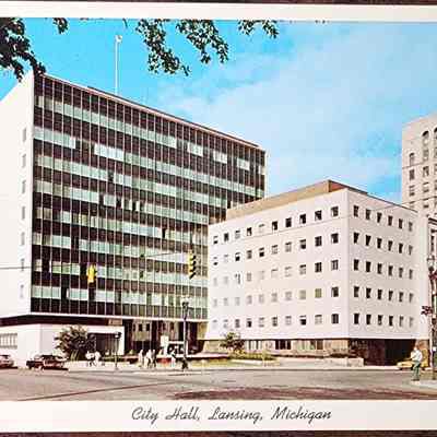 City Hall, Lansing, Michigan Postcard