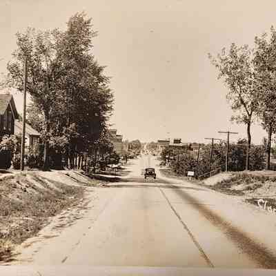 Clare, Mich., Street RPPC