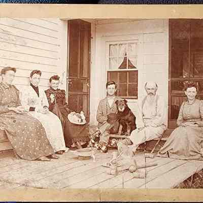 Porch Group Card Photo by Chapell, Stockbridge