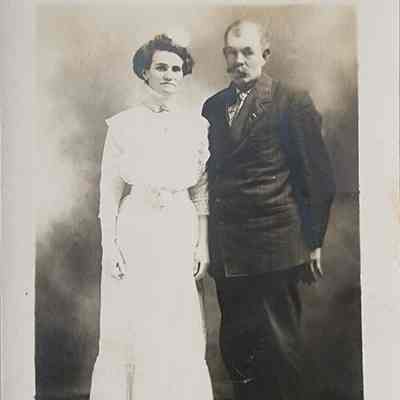 Portrait of a Couple RPPC by Newman