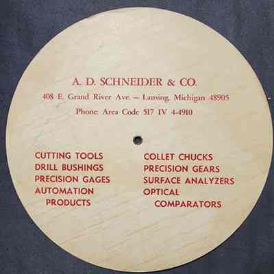 A.D. Schneider & Co. Advertising Phone Map