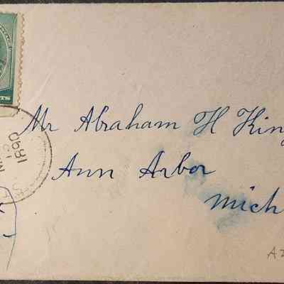 Stockbridge, Mich., 1890, Postal Cover
