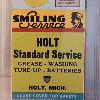 Holt Standard Service, Holt, Mich., Matchbook