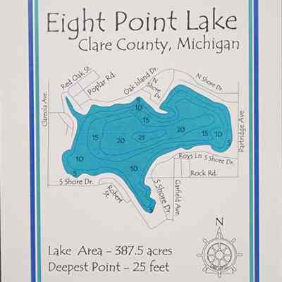 Eight Point Lake Postcard