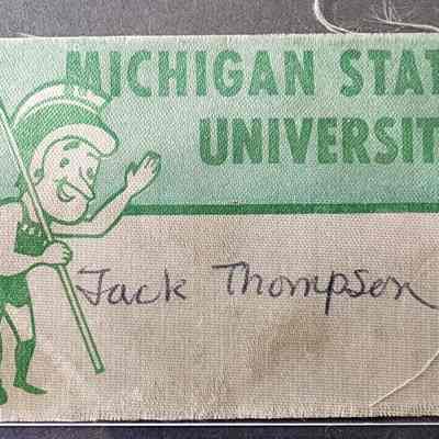 MSU Jack Thompson Nametag