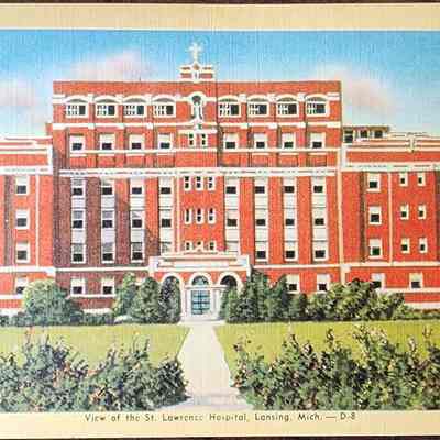 St. Lawrence Hospital Postcard